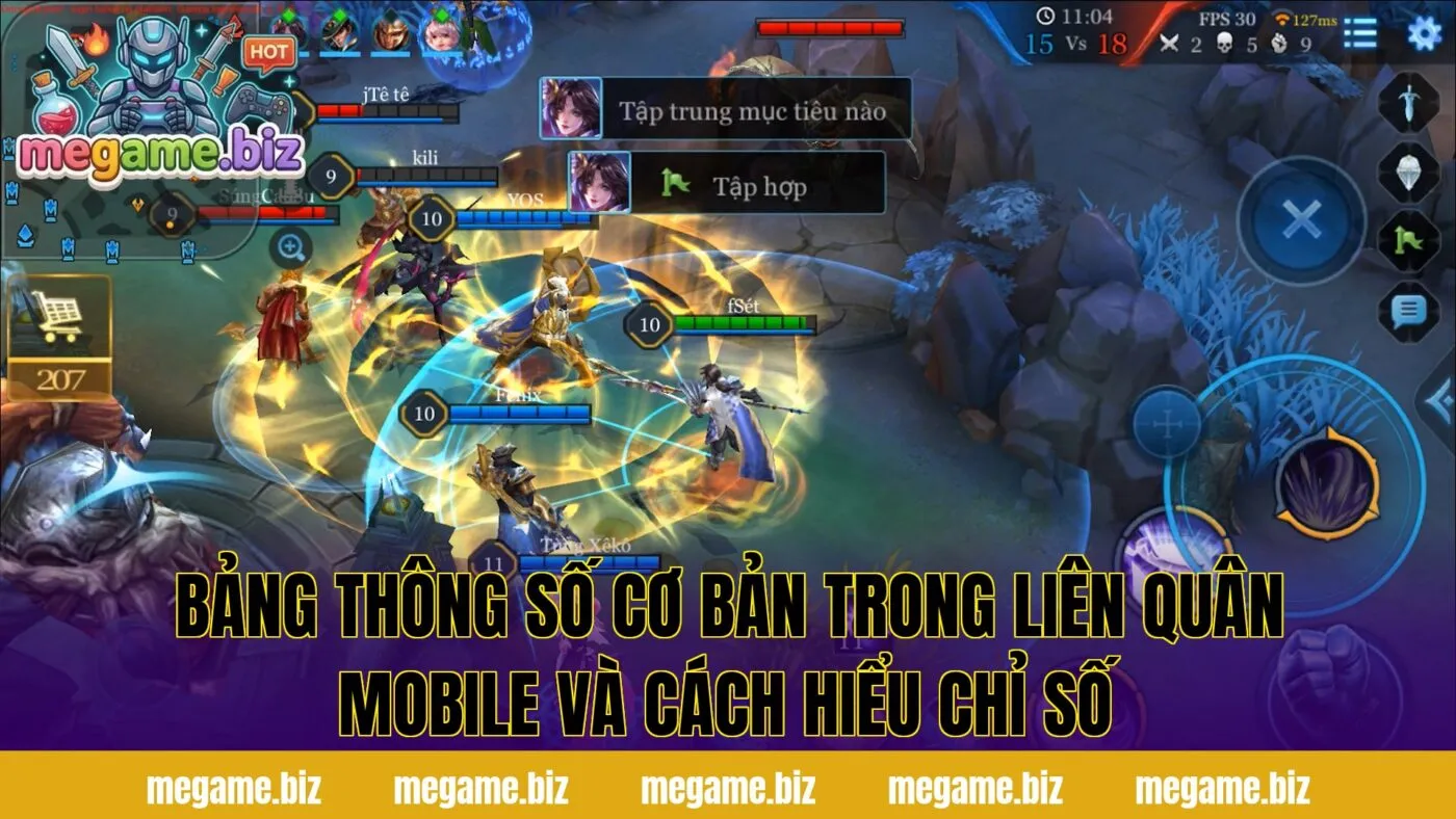 Bảng thông số cơ bản trong Liên Quân Mobile và cách hiểu chỉ số