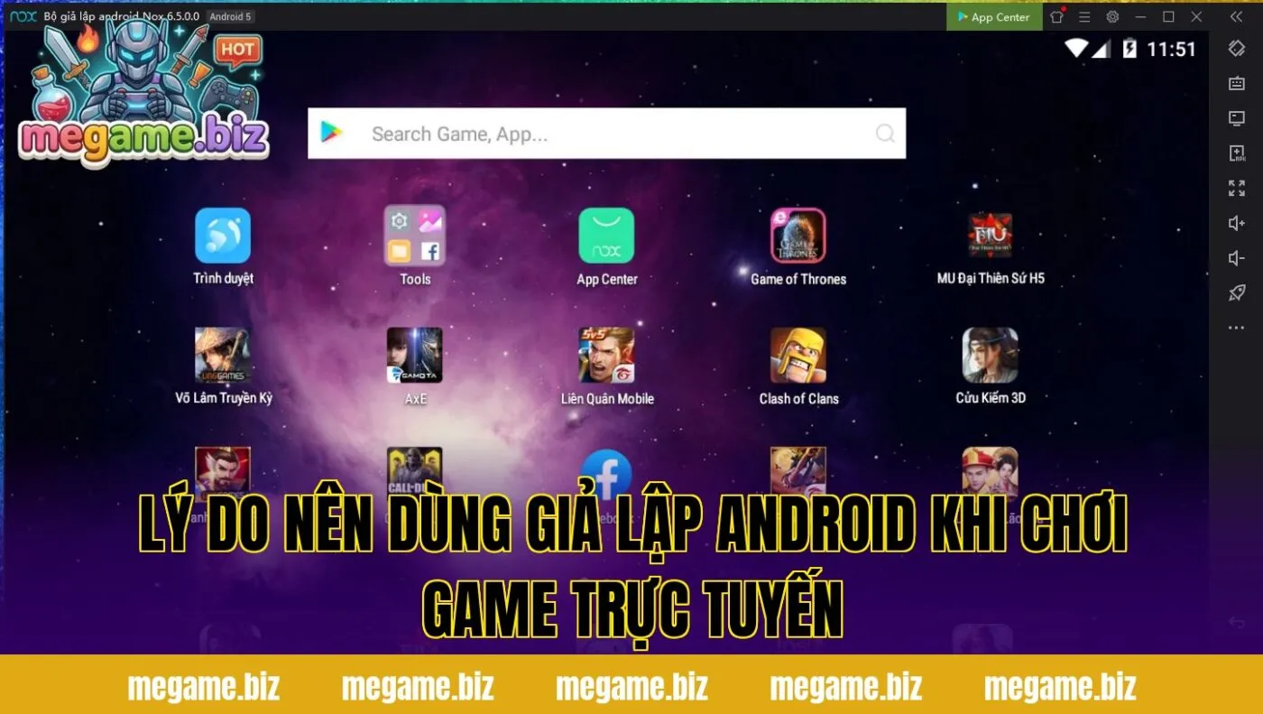 Lý do nên dùng giả lập Android khi chơi game trực tuyến