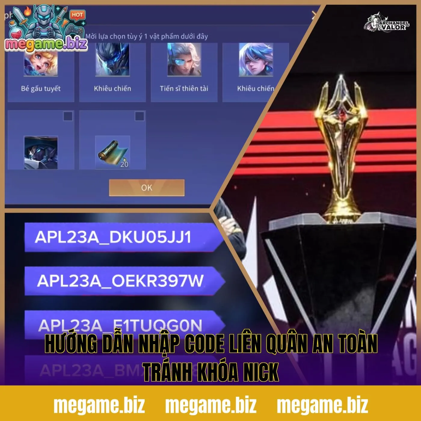 Hướng dẫn nhập Code Liên Quân an toàn tránh khóa nick