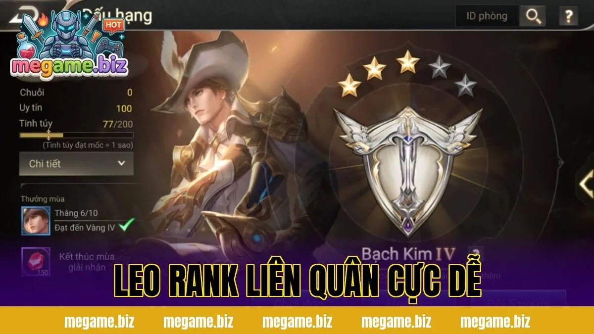 Leo Rank Liên Quân Cực Dễ