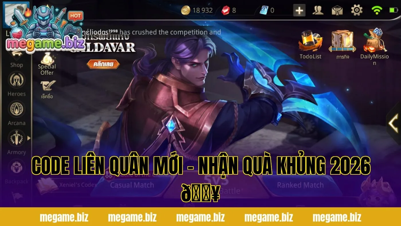CODE LIÊN QUÂN MỚI – NHẬN QUÀ KHỦNG 2026 🔥